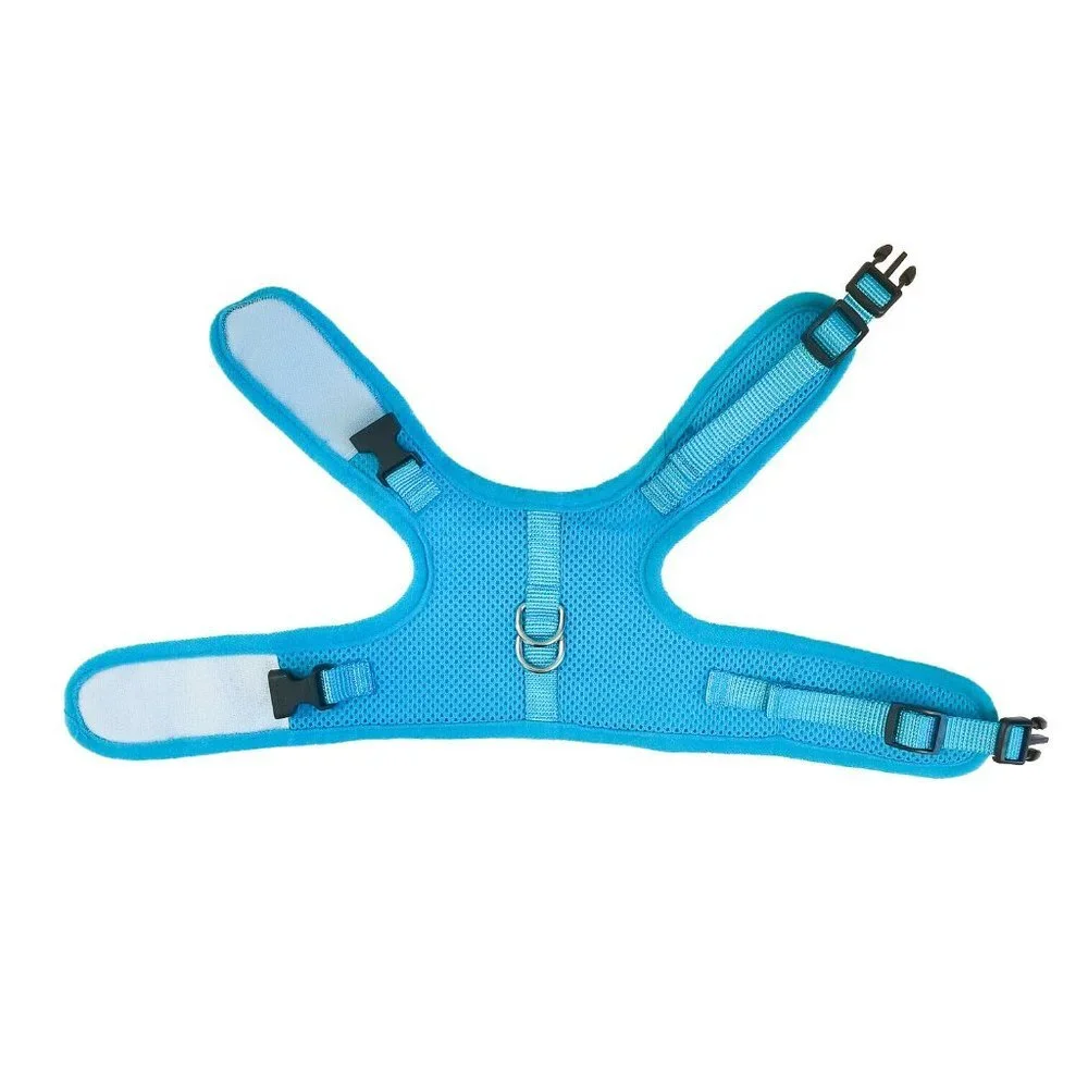 Cat Harness Vest w/ Leash Double Strap Blue Medium Large Extra Large Sizes Avail